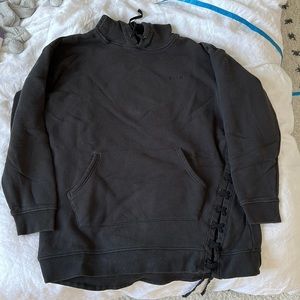 Kith long hoodie w lace detail size small